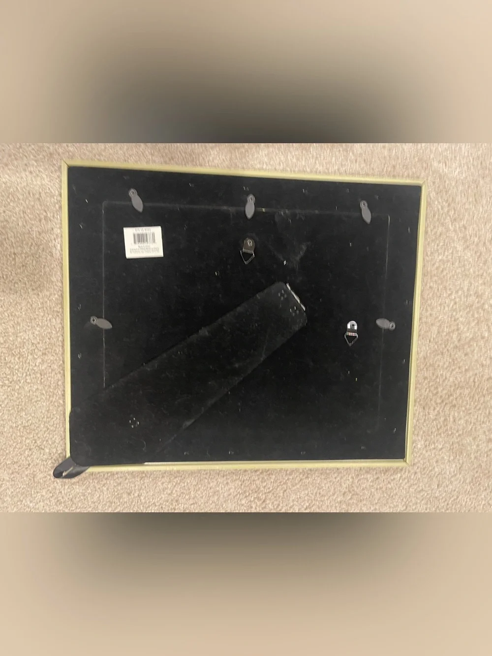 Framed Feather Wall Art - Brown Wood Frame 8.5”x11”